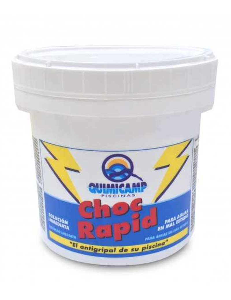 CLORO CHOQUE RAPIDO 500 grs CHOC RAPID. (ENVASE 500 GRS.) - IVA INCLUIDO