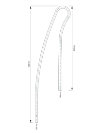 SACUDIDOR PARA OLIVO (LARGO 1325MM) ADAPTABLE A VENDIMIADORAS GREGOIRE