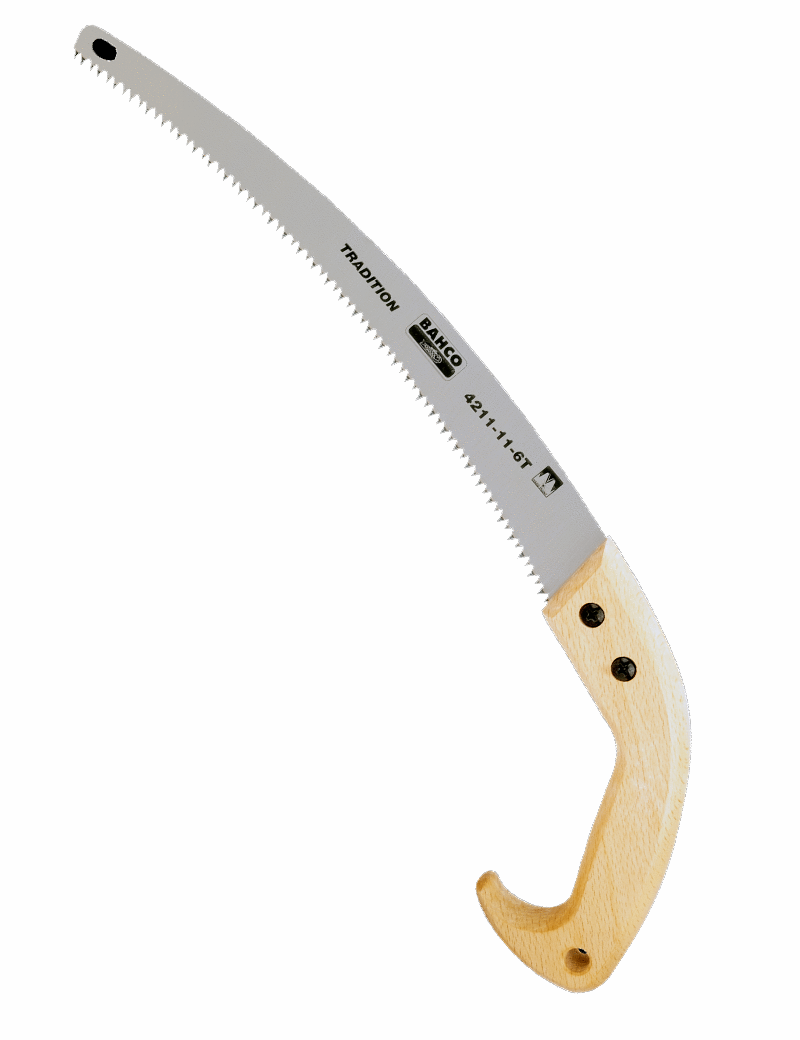 Bahco serrucho de poda mango madera 280 mm 4211-11-6t