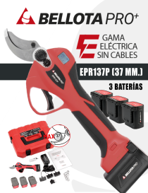 TIJERA BELLOTA EPR137P (37mm.) 3 BATERÍAS.  - I.V.A Y PORTES INCLUIDOS