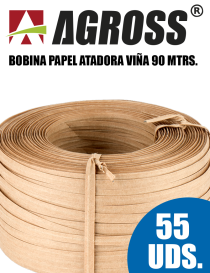 CAJA CINTA PAPEL ATADORA VIÑA (BOBINA DE 90MTRS.) (55uds.)