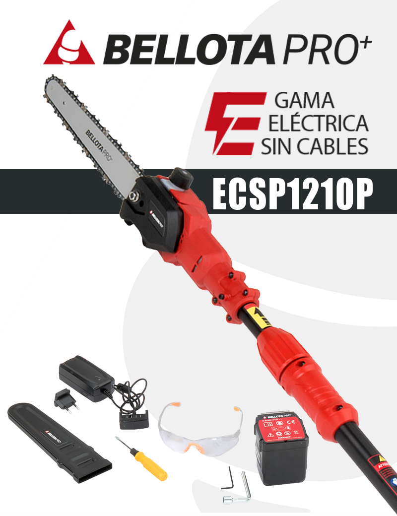 MOTOSIERRA PÉRTIGA A BATERÍA BELLOTA ECSP1210P (210MM) - I.V.A Y PORTES INCLUIDOS