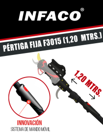 PERTIGA FIJA ELECTROCOUP F3015 (1,20 MTRS.) - I.V.A Y PORTES INCLUIDOS