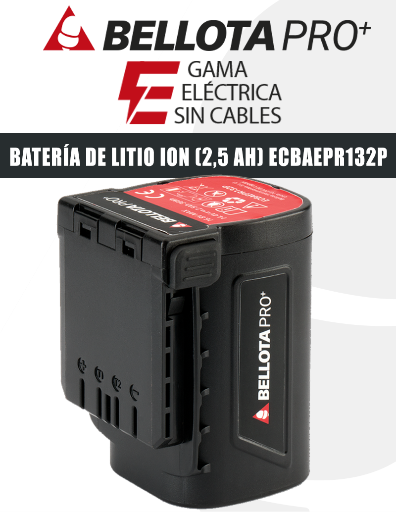 TIJERA ELÉCTRICA BELLOTA EPR1322BP (32mm.) 2 BATERÍAS. - Repuestos