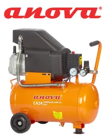 COMPRESOR AIRE ANOVA (2HP, 8BAR, 24 LTRS) - I.V.A. Y PORTES INCLUIDOS.