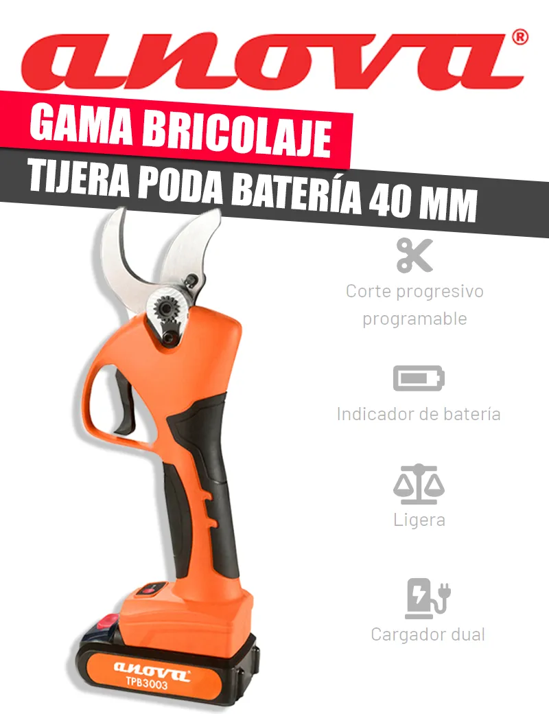 TIJERA ELÉCTRICA ANOVA TPB3003 - I.V.A Y PORTES INCLUIDOS.