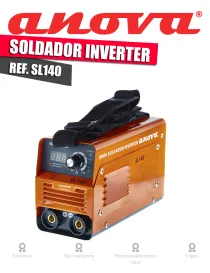 SOLDADOR INVERTER ANOVA 140A - I.V.A + PORTES INLCUIDOS.