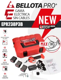 TIJERA ELÉCTRICA BELLOTA EPR132P (32mm.) 3 BATERÍAS. - Repuestos