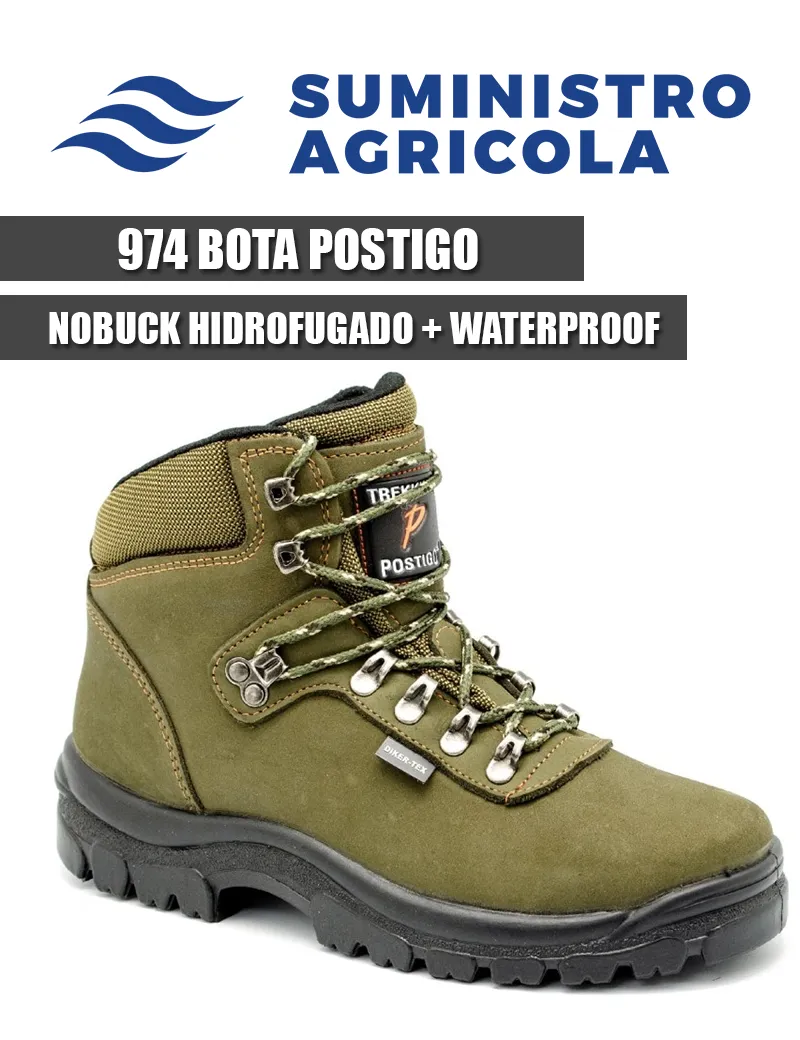 BOTA POSTIGO NOBUCK HIDROFUGADO + WATERPROOF