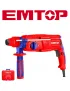 Taladro martillo rotatorio 800W 2,5J Emtop (tipo SDS plus - 3 brocas 2 cinceles - con maletin )