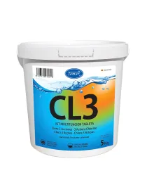 CLORO 3 ACCIONES GRANULADO EFECTO CHOQUE - ENVASE 5KG (TRICOLOR)