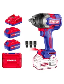 PISTOLA DE IMPACTO 1/2" 850NM EMTOP ECIWL208.