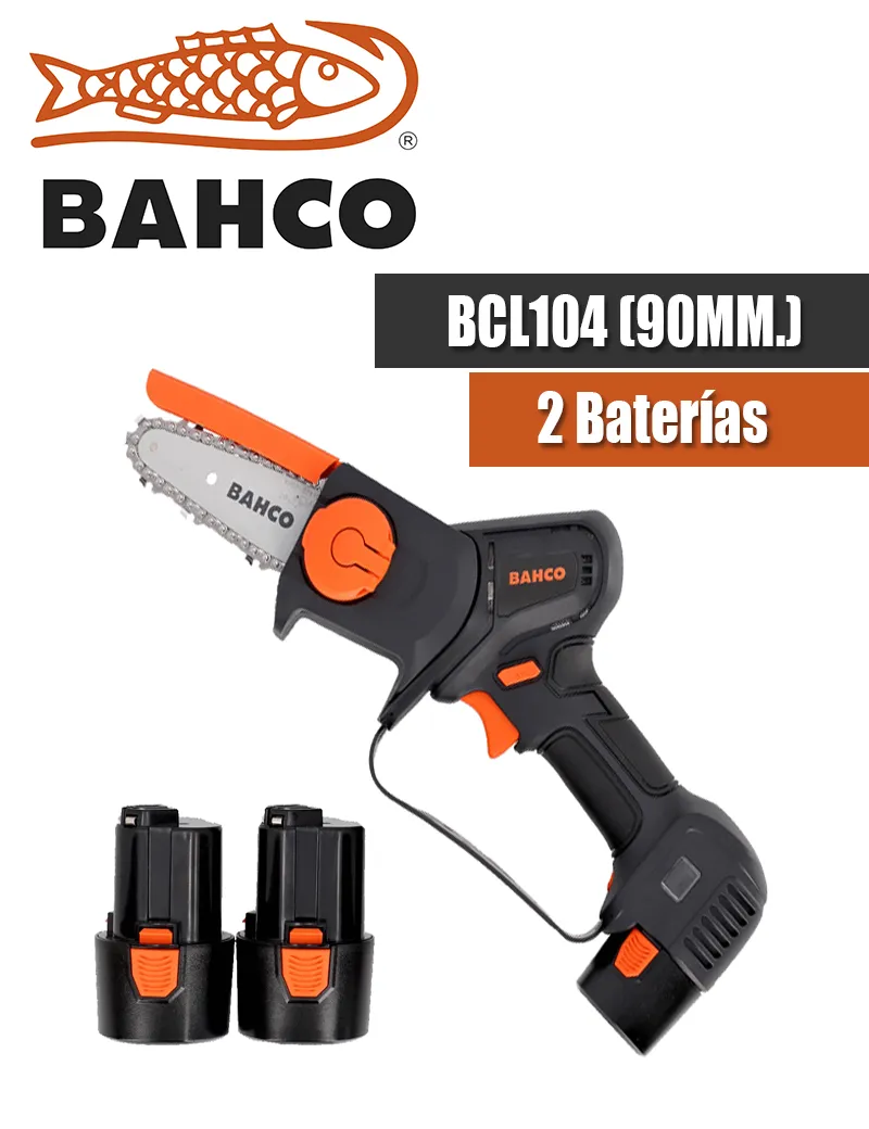 MOTOSIERRA BAHCO BCL104 (2 BATERÍAS) - I.V.A Y PORTES INCLUIDOS.