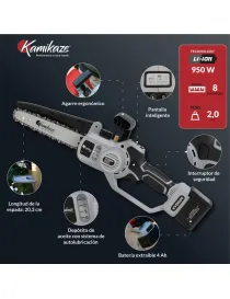 SIERRA ELÉCTRICA KAMIKAZE KVS 8000 - I.V.A Y PORTES INCLUIDOS.