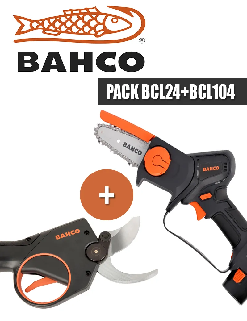 PACK BAHCO TIJERA BCL24 + MOTOSIERRA BCL104