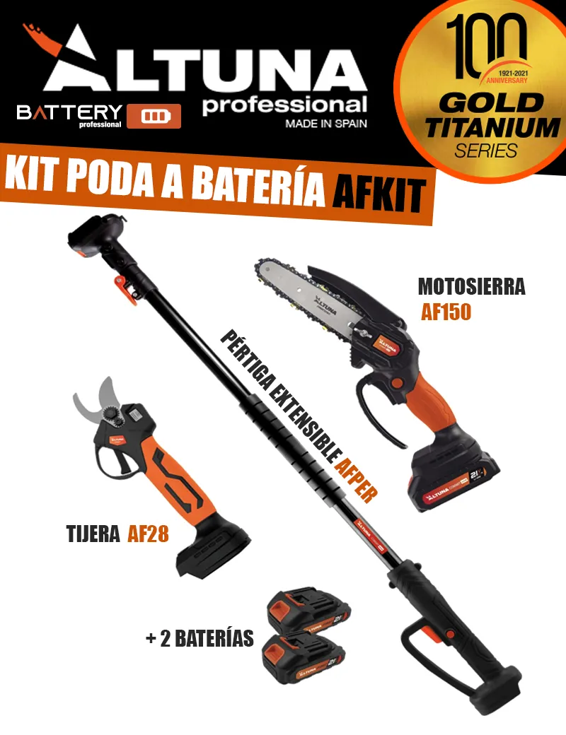 KIT ALTUNA PODA A BATERÍA AFKIT
