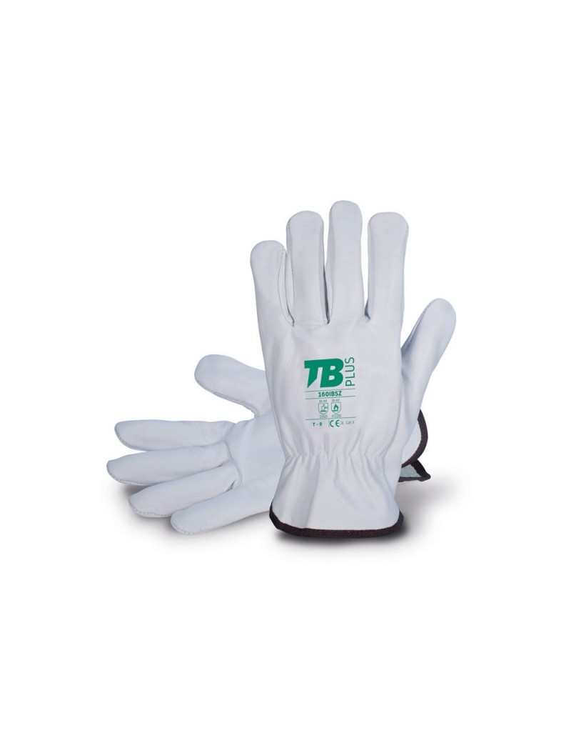 Guantes piel flor gris. Modelo TB 160IBZ
