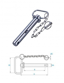BULÓN CON ASA Y CADENA DE 25 X 189 MM. - I.V.A INCLUIDO BULÓN CON ASA Y CADENA DE 25 X 189 MM. - I.V.A INCLUIDO