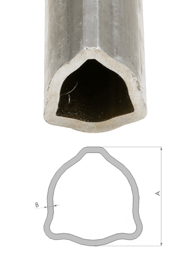 Tubo Cardan Triangular H 32.5/2.6 MM