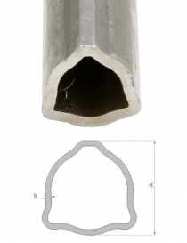 Tubo Cardan Triangular H 32.5/2.6 MM