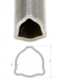 Tubo Cardan Triangular H 32.5/2.6 MM