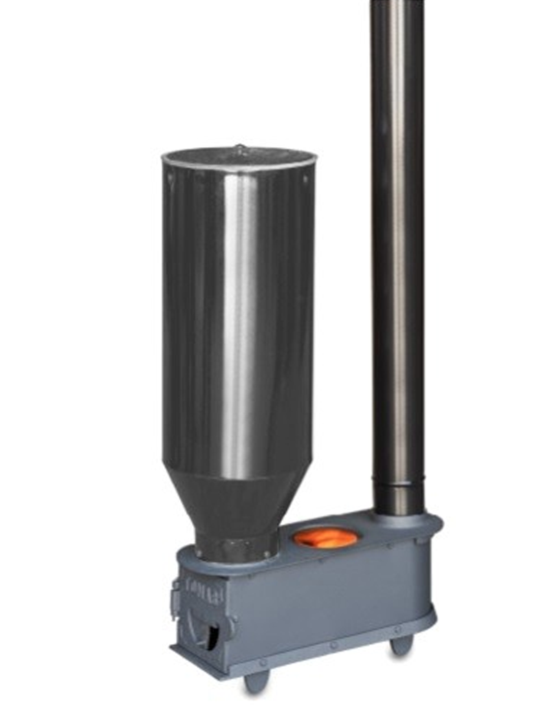 Estufa para orujo, cáscaras, y pellet (sin adaptador) Mod. VULCANO