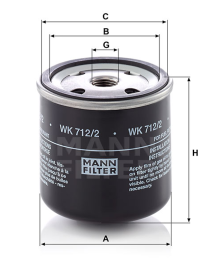 FILTRO MANN WK712/2