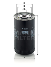 FILTRO MANN W950/7 - I.V.A INCLUIDO.