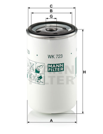 FILTRO MANN WK723 - I.V.A INCLUIDO