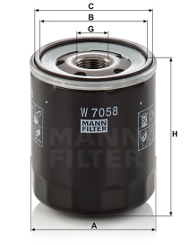 FILTRO MANN W7058 - I.V.A INCLUIDO