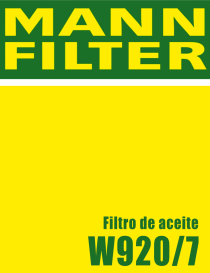 FILTRO MANN W920/7 - I.V.A INCLUIDO