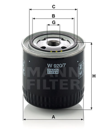 Filtro MANN W920/7