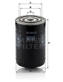 Filtro MANN W940/5