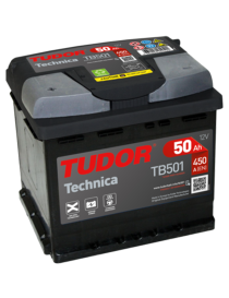 Batería TUDOR 50Ah (positivo Izquierda) TB501 - I.V.A. INCLUIDO.