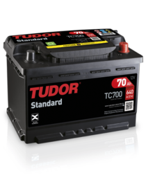 Batería TUDOR STANDARD 70Ah (positivo derecha) TC700 - I.V.A. INCLUIDO.