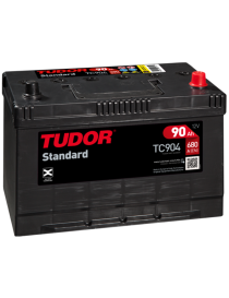 Batería TUDOR STANDARD 90Ah (positivo derecha) TC904 - I.V.A. INCLUIDO.