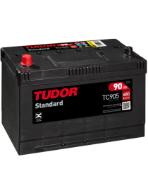 Batería TUDOR STANDARD 90Ah (positivo derecha) TC905 - I.V.A. INCLUIDO.
