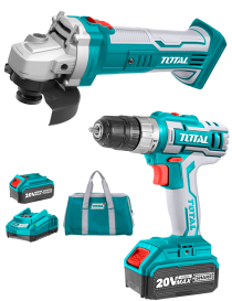 KIT TALADRO + AMOLADORA 20V BATERIA P20S - I.V.A Y PORTES INCLUIDOS.